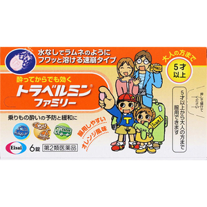 【第2類医薬品】 エーザイ トラベルミン ファミリー 6錠
